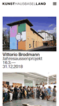 Mobile Screenshot of kunsthausbaselland.ch